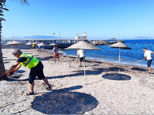 Halk plajlarında bakım ve tamirat çalışmaları başlatıldı