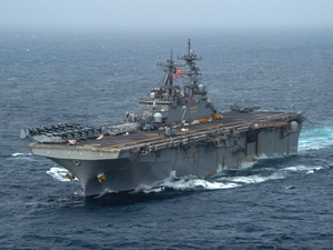 Amerikan savaş gemisi, açık denizde yedek parça basabilecek