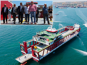 Tekirdağ 59 gemisi için Ceyport Tekirdağ Limanı’nda karşılama töreni düzenlendi
