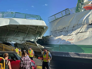 ABD'de feribot iskeleye çarptı