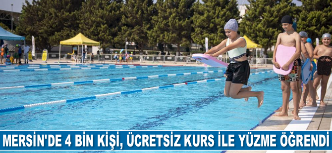 Mersin'de 4 bin kişi yüzmeyi öğrendi