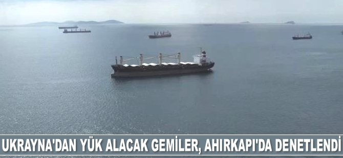 Ukrayna’dan yük alacak gemiler, Ahırkapı'da denetlendi