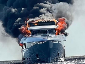 İtalyan milyarder Paolo Scudieri'nin Aria SF isimli yatında yangın çıktı