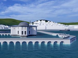 Deniz üstünde inşa edilen Sultaniye Köşkü yeniden modellendi