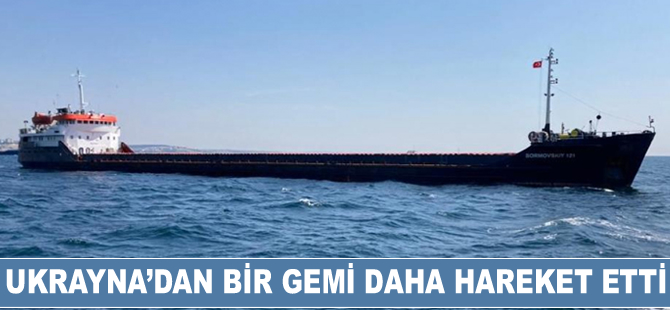 Tahıl sevkiyatı sürüyor: Ukrayna'dan bir gemi daha hareket etti