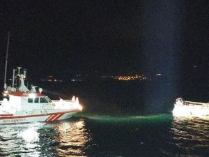 Çanakkale Boğazı'nda 'Karakuz' isimli tanker ile tekne çarpıştı