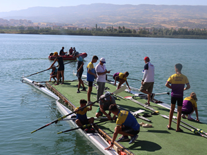 Adıyaman’da 'Sanmar Denizcilik Gençler Türkiye Kürek Şampiyonası' başladı