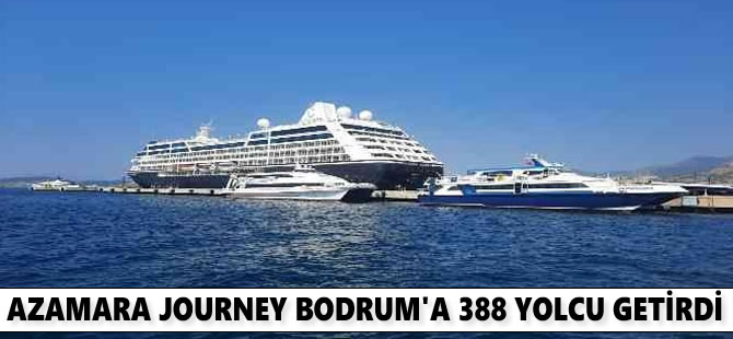 Azamara Journey isimli yolcu gemisi, Bodrum'a yanaştı