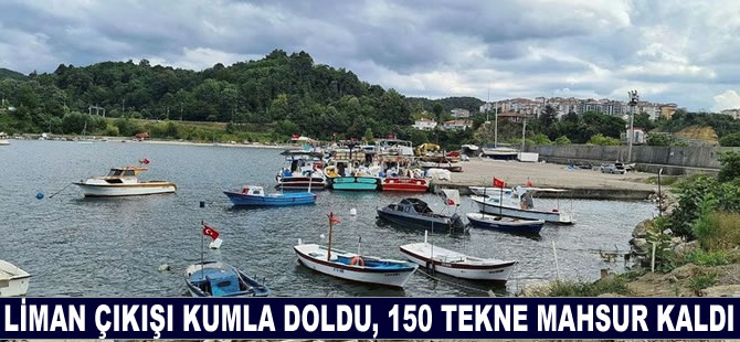 150 tekne limanda mahsur kaldı