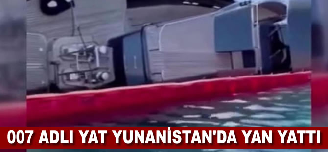 İsviçreli iş adamının yatı, Yunanistan'da yan yattı