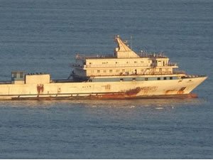 Yunan unsurlarınca ateş açılan gemi İstanbul'a doğru yol aldı