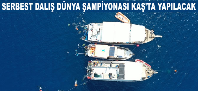 Su altında sezon finali, Serbest Dalış Dünya Şampiyonası'yla Kaş'ta yapılacak