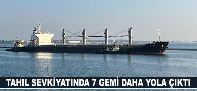 MSB: Tahıl sevkiyatında 7 gemi daha yola çıktı