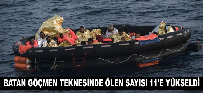 Tunus'ta batan göçmen teknesinde ölü sayısı 11'e yükseldi