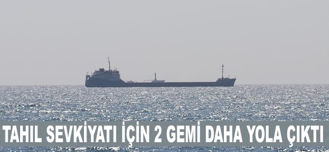 Tahıl sevkiyatı kapsamında Ukrayna'dan 2 gemi daha hareket etti