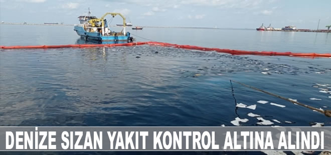 İskenderun Limanı'nda batan gemideki yağ ve yakıt sızıntısı kontrol altına alındı