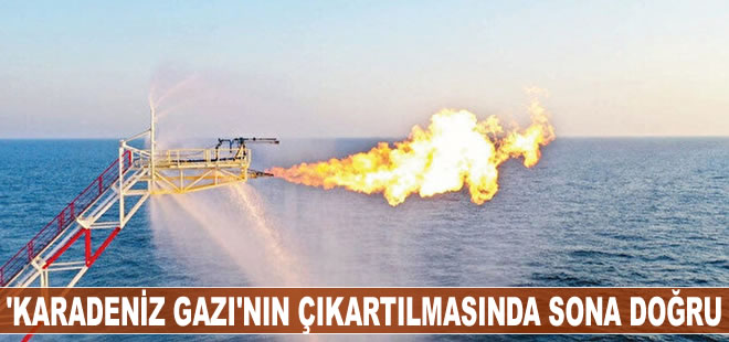 Karadeniz Gazı'nın karaya çıkartılmasında sona doğru