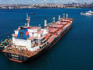 Tahıl koridorundan 345 gemi ile 7,7 milyon ton tahıl taşındı