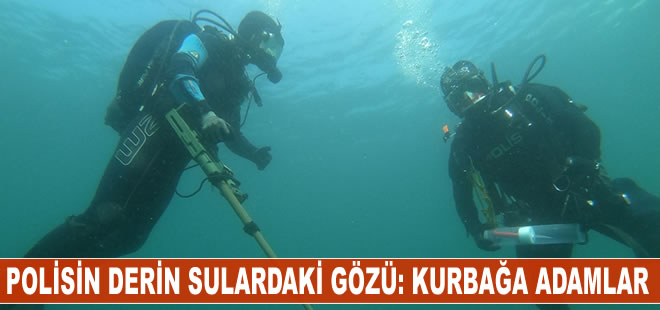 Türk polisinin derin sulardaki gözü: Kurbağa adamlar