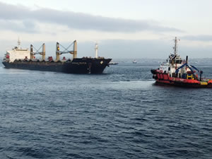 Makine arızası yapan MAGNUM POWER isimli yük gemisi kurtarıldı
