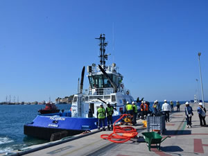 Ege Port’ta deniz kirliliğine karşı hazırlık tatbikatı