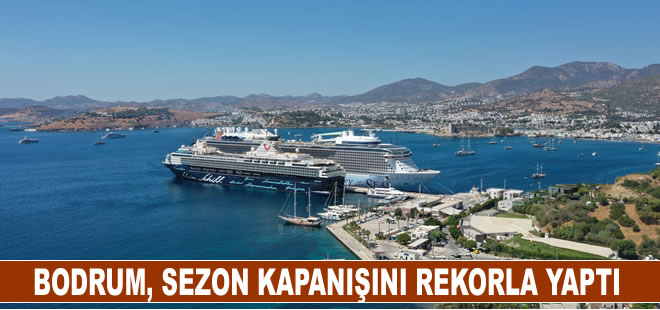 Bodrum, rekor kruvaziyer sayısı ile sezon kapanışı yaptı