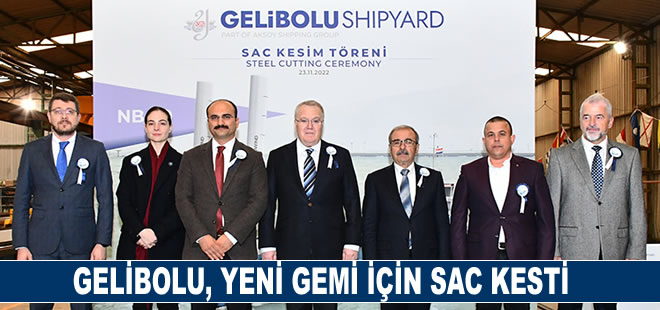 Gelibolu, yeni gemi için sac kesti