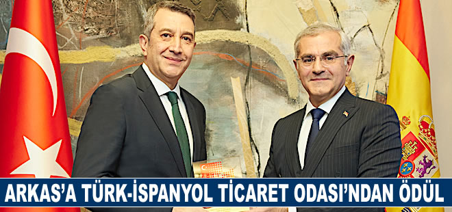 Arkas’a Türk-İspanyol Resmi Sanayi ve Ticaret Odası tarafından ödül