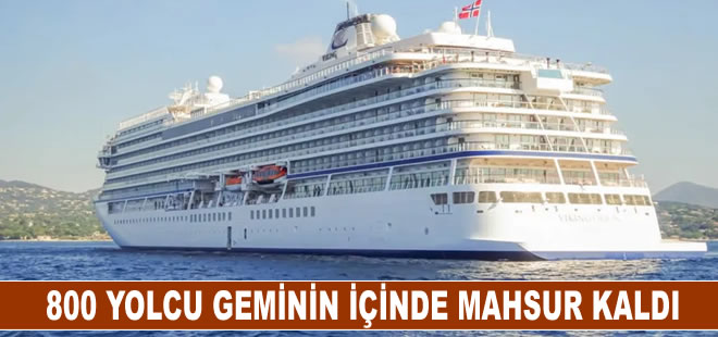 Tur gemisinin gövdesinde çıkan zararlı mantar nedeniyle yolcular mahsur kaldı