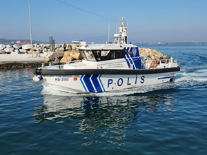 Aliağa'da yeni polis botu ile denizler daha da güvenli