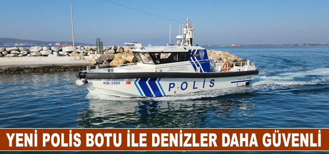 Aliağa'da yeni polis botu ile denizler daha da güvenli