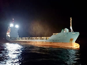 Çanakkale Boğazı'nda arızalanan gemi demirletildi