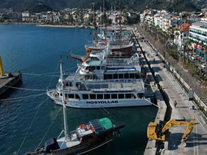 Marmaris Limanı yenilenen yüzüyle hizmet verecek
