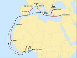 MSC, Türkiye’yi Batı Afrika’ya direkt servisle bağlıyor