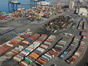 İskenderun Limanı’ndaki ayrıştırma çalışmaları havadan görüntülendi