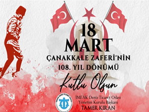 Tamer Kıran'dan 18 Mart Çanakkale deniz zaferinin 108. yıl dönümü için kutlama mesajı