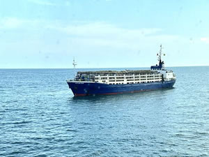 Sarıyer açıklarında arızalanan canlı hayvan gemisi kurtarıldı