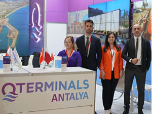 İzmir Mermer Fuarı’nda QTerminals Antalya standına yoğun ilgi