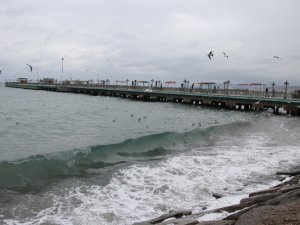 Tekirdağ'da poyraz deniz ulaşımını olumsuz etkiliyor