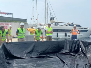 Bodrum Cruise Port’ta Deniz Kirliliğine Acil Müdahale Tatbikatı yapıldı