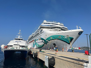 Kruvaziyer "Norwegian Jade" ile Bodrum'a 2 bin 658 turist geldi