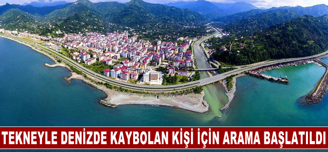 Tekneyle açıldığı denizde kaybolan kişi için arama çalışması başlatıldı