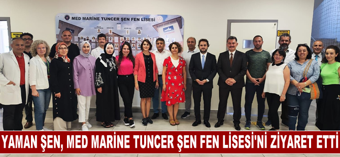 YMN Tanker Genel Müdürü Yaman Şen, Med Marine Tuncer Şen Fen Lisesi'ni ziyaret etti