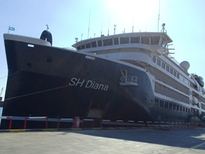 QTerminals Antalya Limanı, lüks yolcu gemisi SH Diana’yı ağırladı