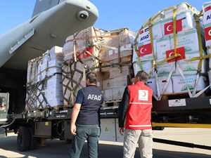 AFAD'dan Libya'ya 850 ton insani yardım malzemesi desteği