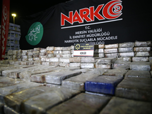 Mersin Limanı'nda 610 kilogram kokain ele geçirildi