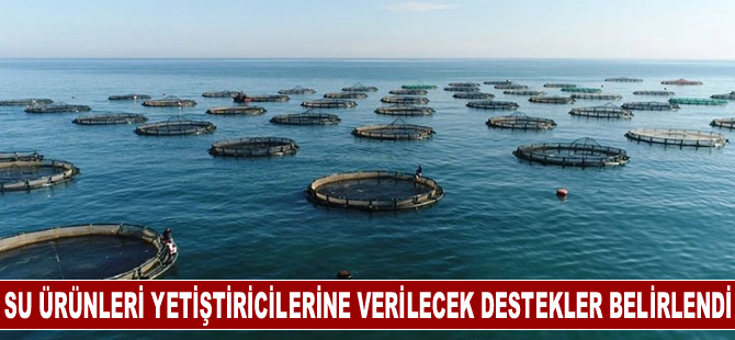 Su ürünleri yetiştiricilerine verilecek destekler belirlendi