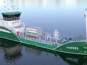 Tristar ve Akdeniz Shipyard'dan elektrikli yakıt ikmal gemisi