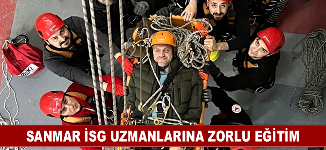 SANMAR İSG uzmanlarına zorlu eğitim