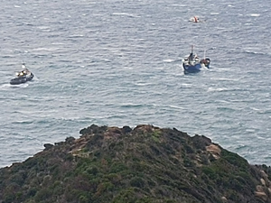 Makine arızası yapan yük gemisindeki mürettebat kurtarıldı